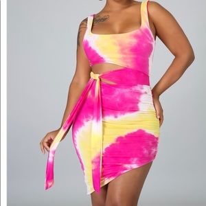 Tye dye midi dress